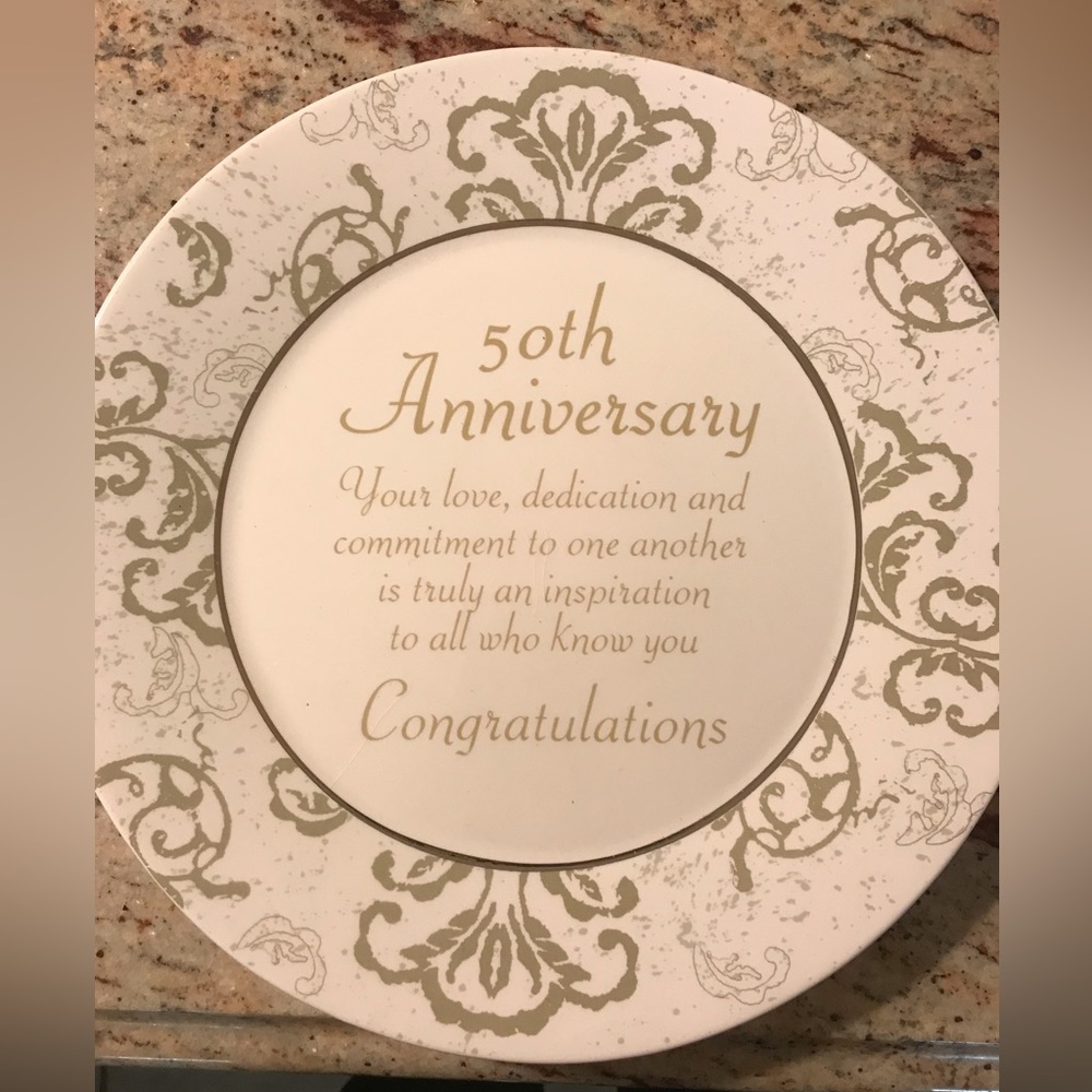 50th Anniversary Plate
